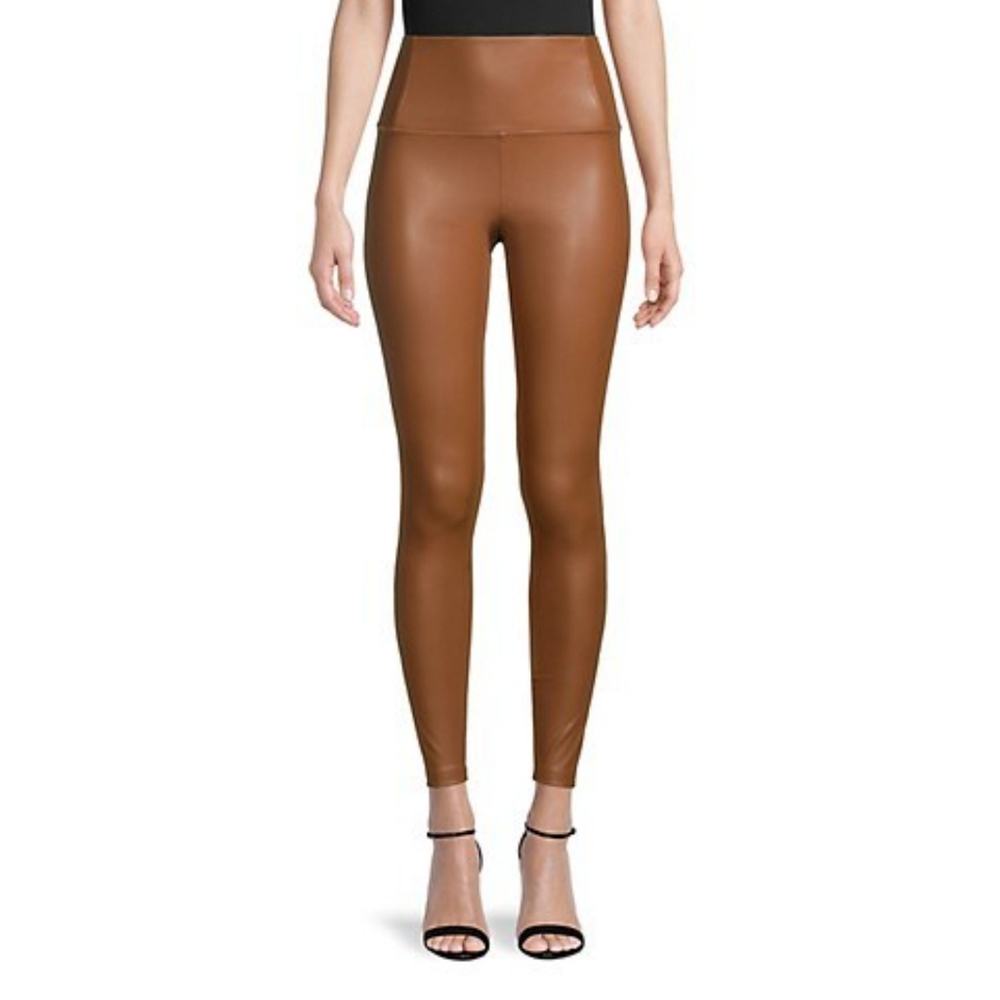 NWT I.N.C INTERNATIONAL CONCEPT Tan faux leather leggings